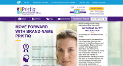 Desktop Screenshot of pristiq.com